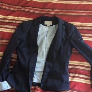 Navy blue blazer.
